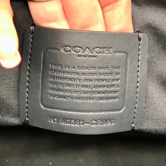 Coach Light Blue Leather Nina Tote Bag CR096 - Picture 11 of 11